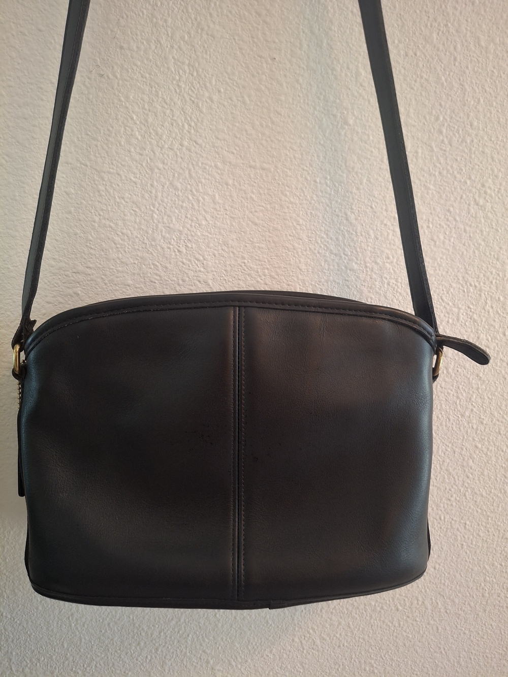 Coach 9976 Anderson Zip Top Black Leather Vintage Cross Body Bag - Picture 4 of 10